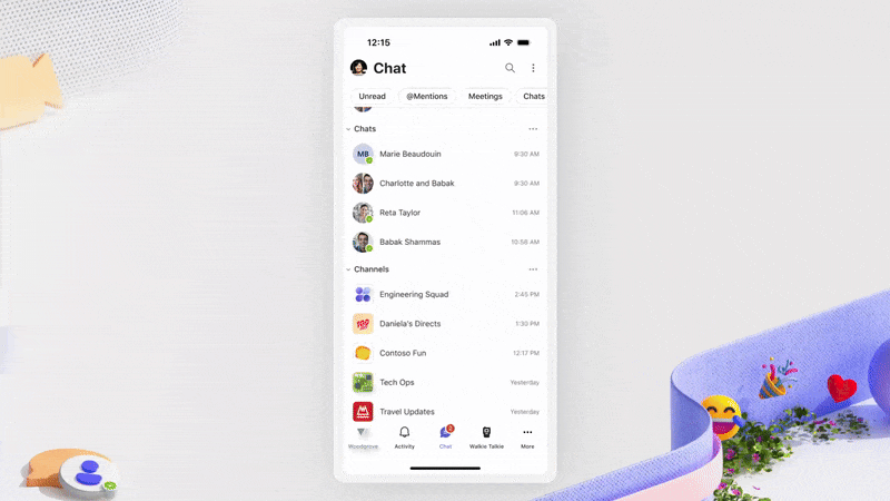 A screenshot of a phone screen displaying an interface for Copilot Chat