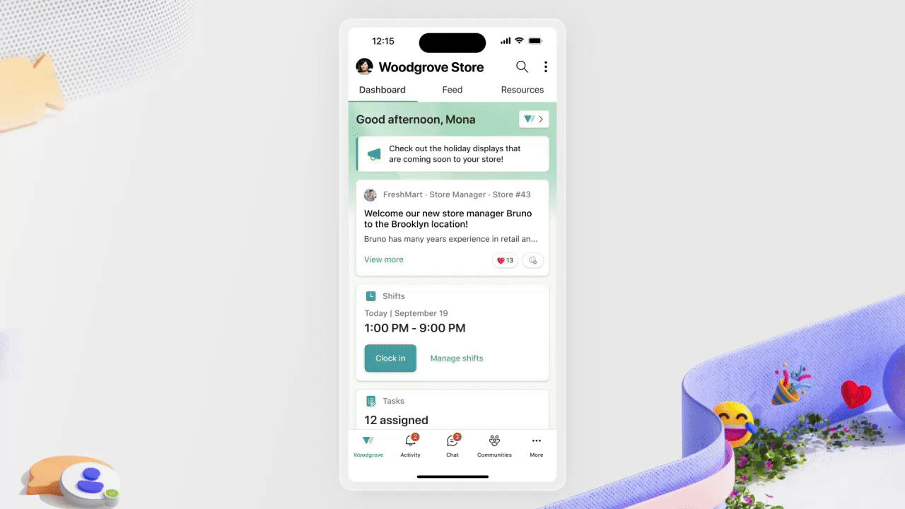 A screenshot of a mobile device with and interface for messaging