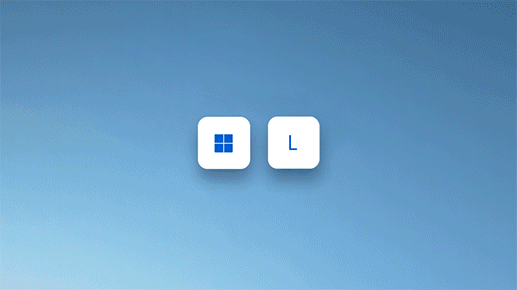 מקש Windows ומקש L