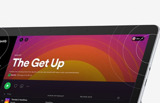 Un'immagine degli altoparlanti del Surface Go 3.