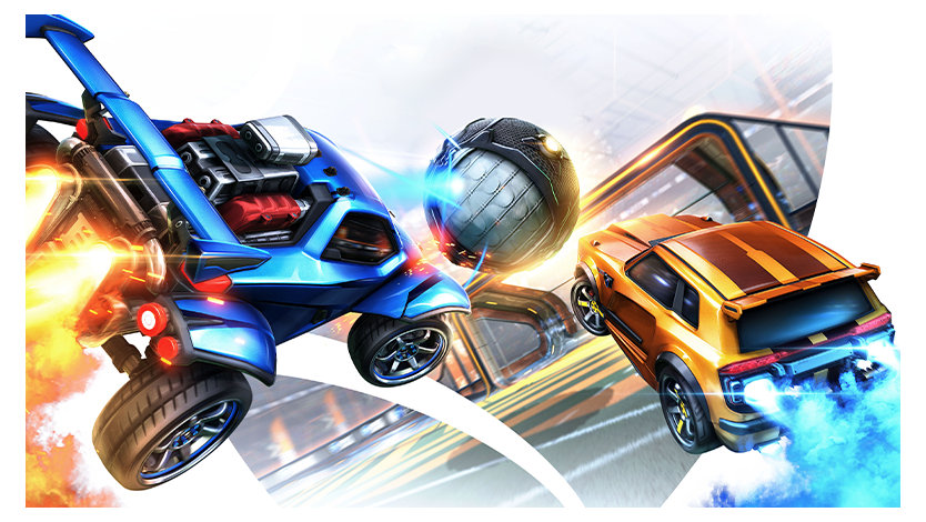 Cars from Rocket League