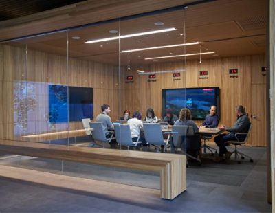 A group of people around a table