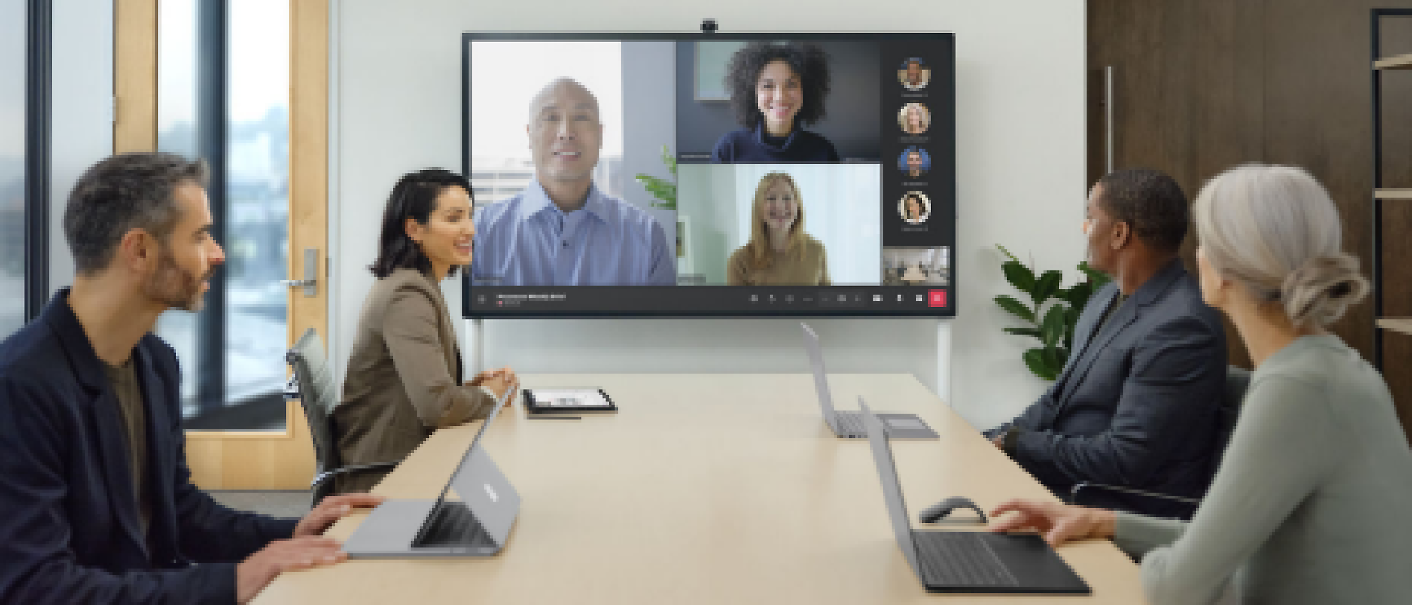 A group of people having a video call