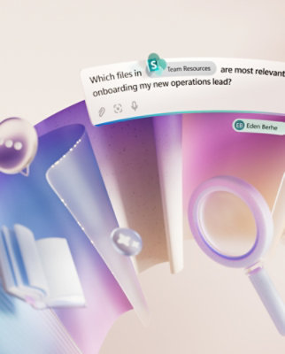 Képernyőkép egy csevegésről, amelyben egy új műveleti vezető számára készült belépési anyagokat vitatnak meg.