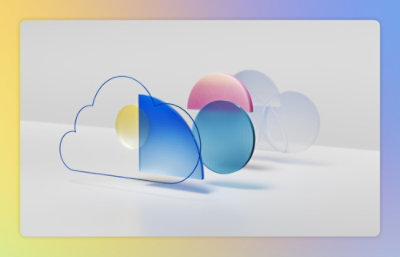 A group of colorful shapes like cloud,circle ,etc