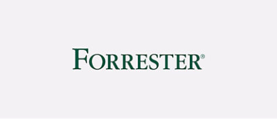 A green and white logo with the text FORRESTER®.