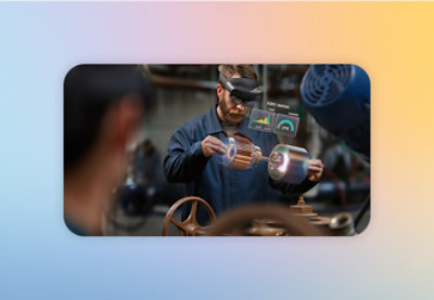 a man working with machineary