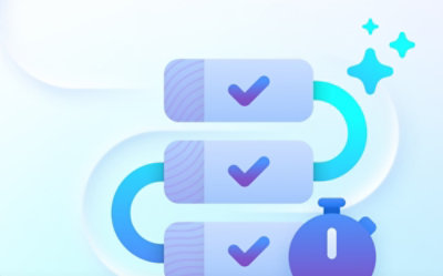 白い数字を表示する青と紫の丸いオブジェクトが付いた時計のクローズアップ。