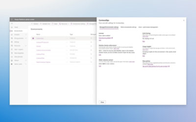 Azure portal 管理センターのウィンドウ