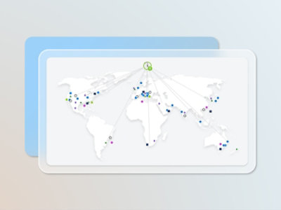 A map of the world displayed on a computer screen.
