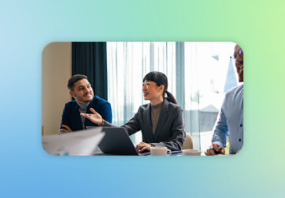 A group of people sitting around a table