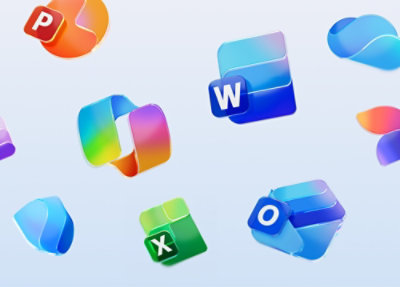 Vários cubos brancos com diferentes símbolos e letras coloridos.