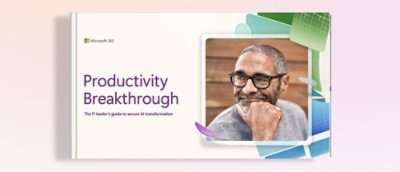 A man with glasses and a hand on his chin, text reads Productivity Breakthrough.