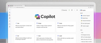 Screenshot of Copilot page