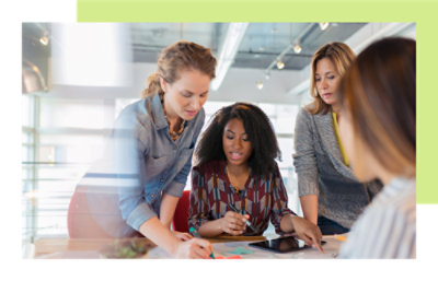 group of people sitting and discussing something