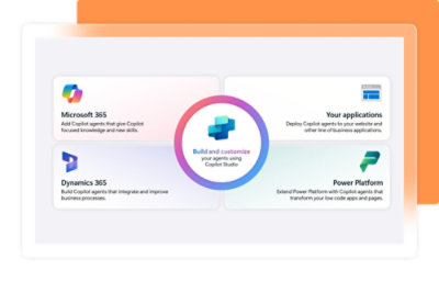 Zrzut ekranu przedstawiający różne nazwy aplikacji i tekst powiązany z platformą Microsoft 365.