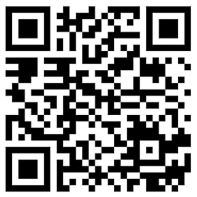 흰색 배경에 표시된 흑백 QR 코드