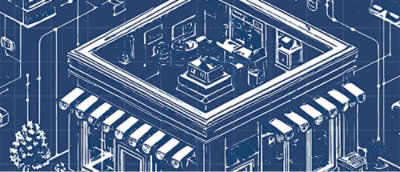 Nahaufnahme einer architektonischen Zeichnung