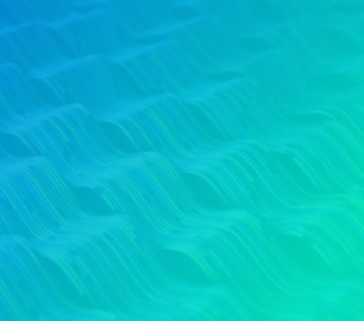 青と緑の波打つ背景。