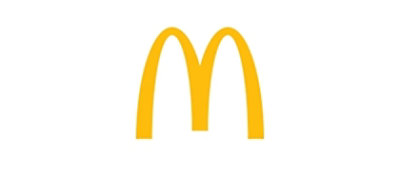 A yellow logo with the letter M on a white background.