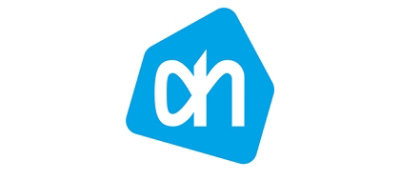 A blue hexagon with white letters.