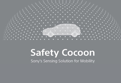 A car with Safety Cocoon text image
