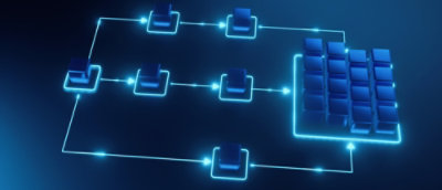 Blue lines connected with some buttons.