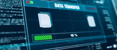 A macine with Data Transitor text.