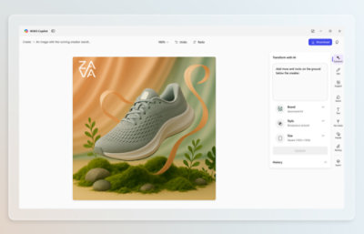 Image of a shoe and its details