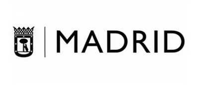 A black text reading MADRID on a white background.
