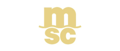 A yellow letter M accompanied by SC on a white background.