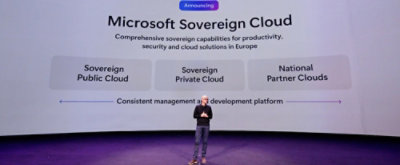 A woman presenting in a stage