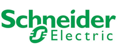 A green and white logo with the text Schneider Electric.