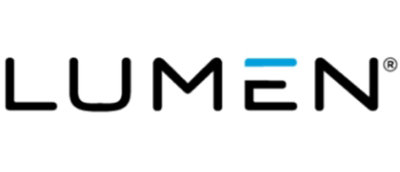 A black and blue logo with the text LUMEN beneath a black letter M.