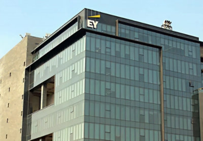 large areal Buildings with EY logo