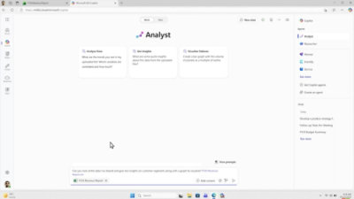 screenshot of Analyst