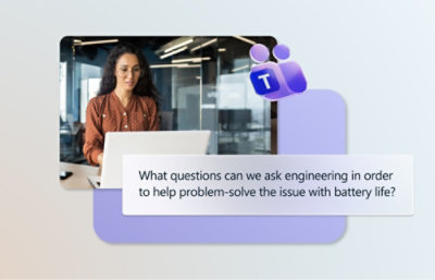 A woman working on a laptop