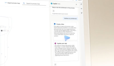 Computer screen displaying a web page with a map preview and a panel explaining how to include landmarks in POI reviews.