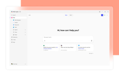 Microsoft 365 Copilot screen showing a chart created with Copilot