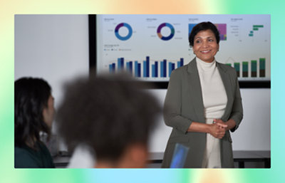 A group of people discussing something in a meeting room.