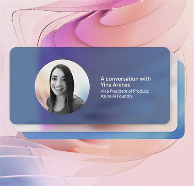 Profile card displaying a grayscale portrait of a women with the text.