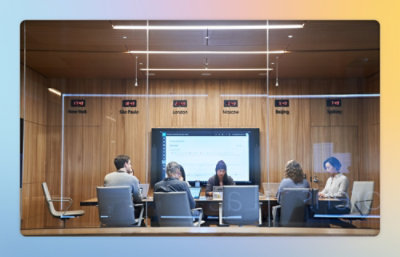 A group of people sitting at a table.
