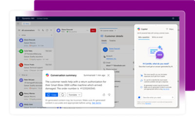 CRM interface showing conversation summaries, message statuses, and detailed customer insights with a clean, organized layout.