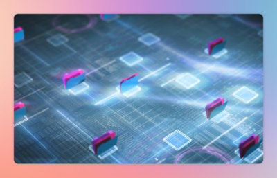 一台电脑屏幕显示多个文件夹图标。