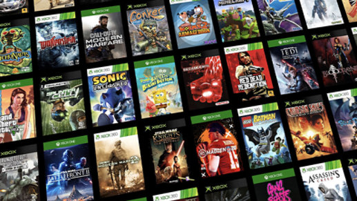 A selection of games compatible with Xbox Series X.