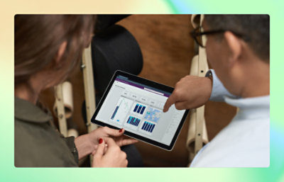 A man working with tab