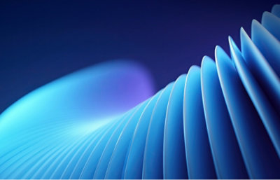 A close-up of a blue wave.