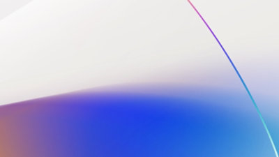 A blue and white background.