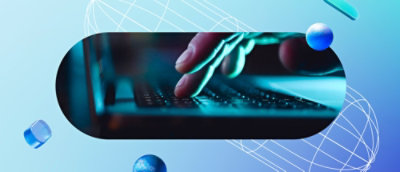  Closeup of fingers on keyboard