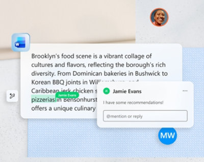 A woman using laptop